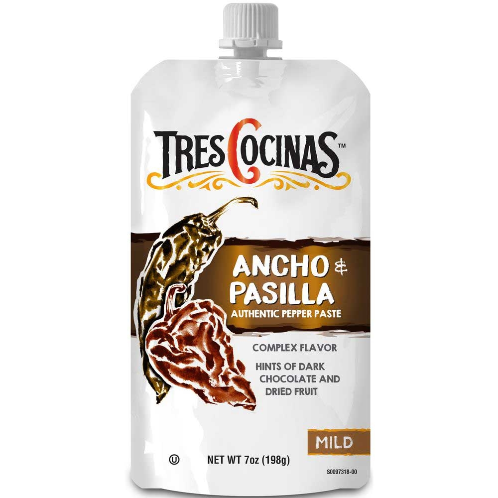 Megamex Tres Cocinas Ancho and Pasilla Authentic Pepper Paste, 7 Ounce -- 6 per case