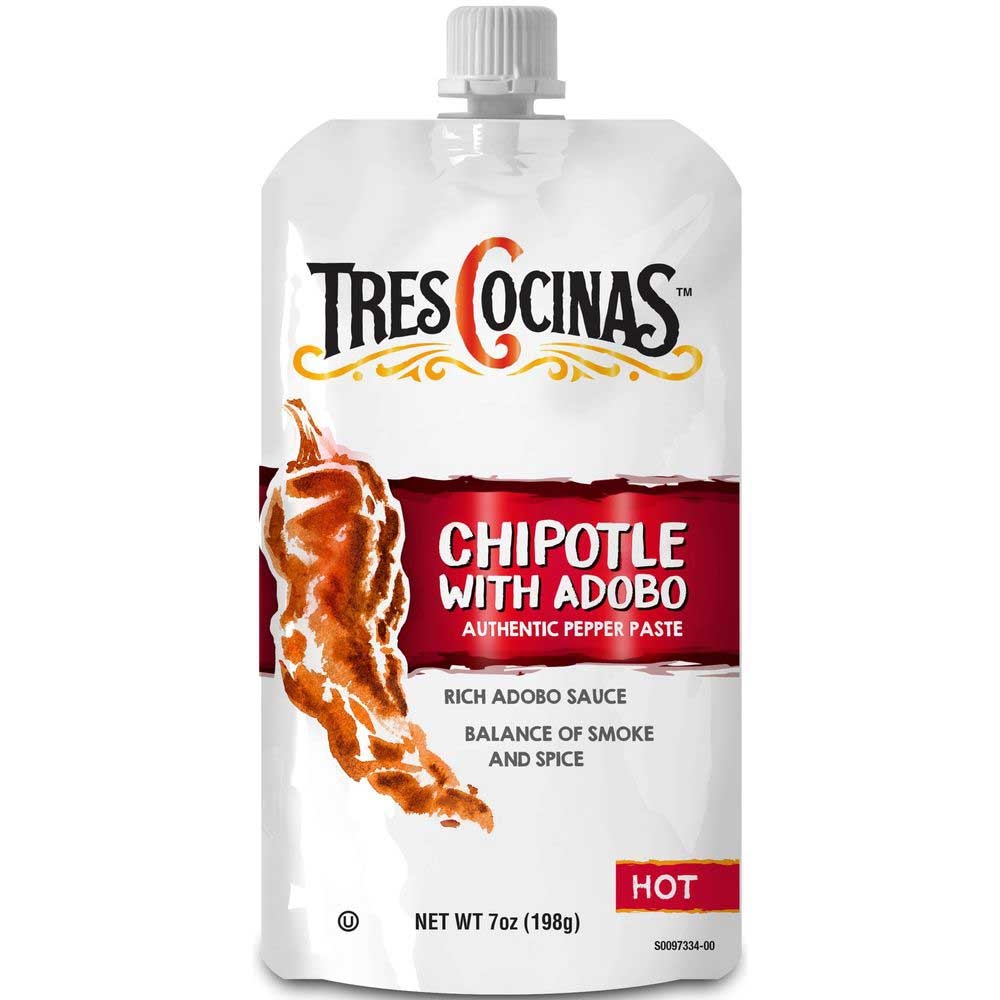 Megamex Tres Cocinas Chipotle Peppers with Adobe Sauce, 7 Ounce -- 6 per case