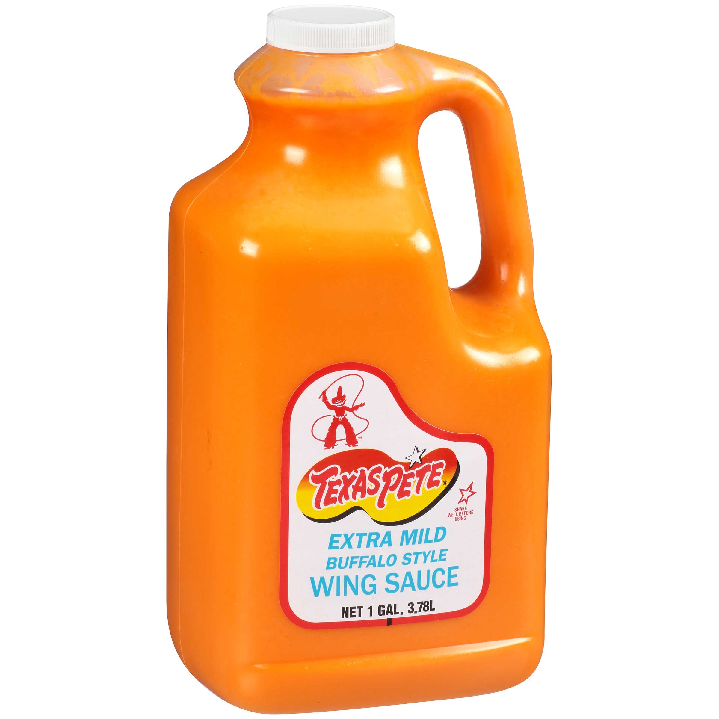 Texas Pete Wing Sauce Extra Mild, 1 Gallon - 4 Case