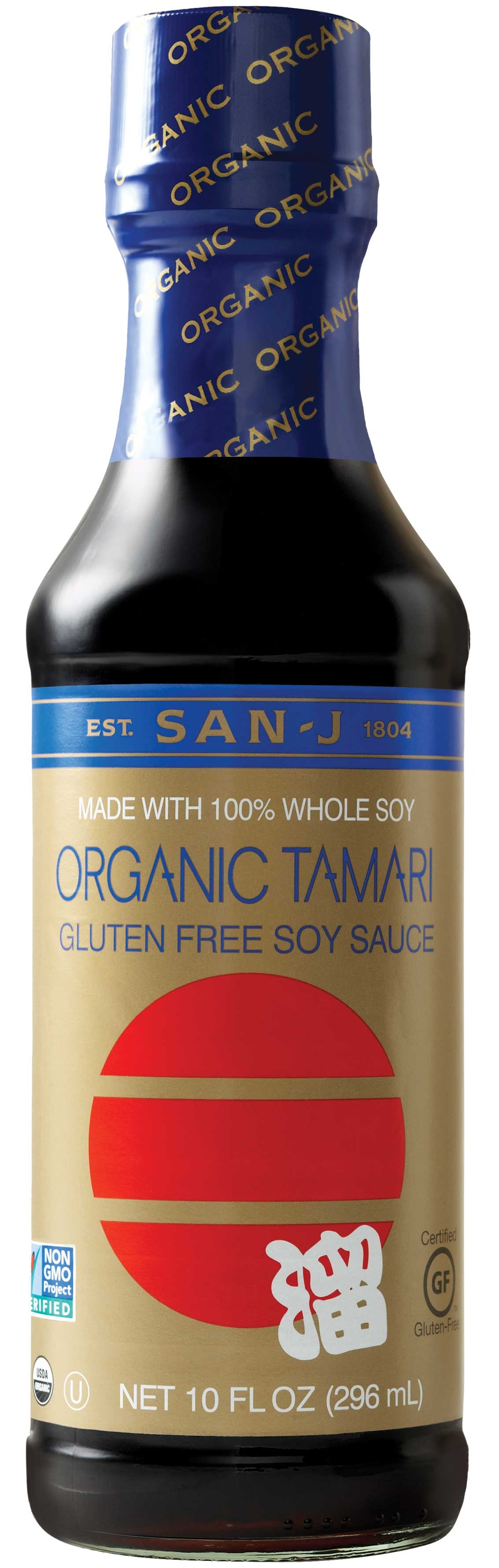 San J Organic Gluten Free Tamari Soy Sauce, 10 Ounce -- 6 per case.