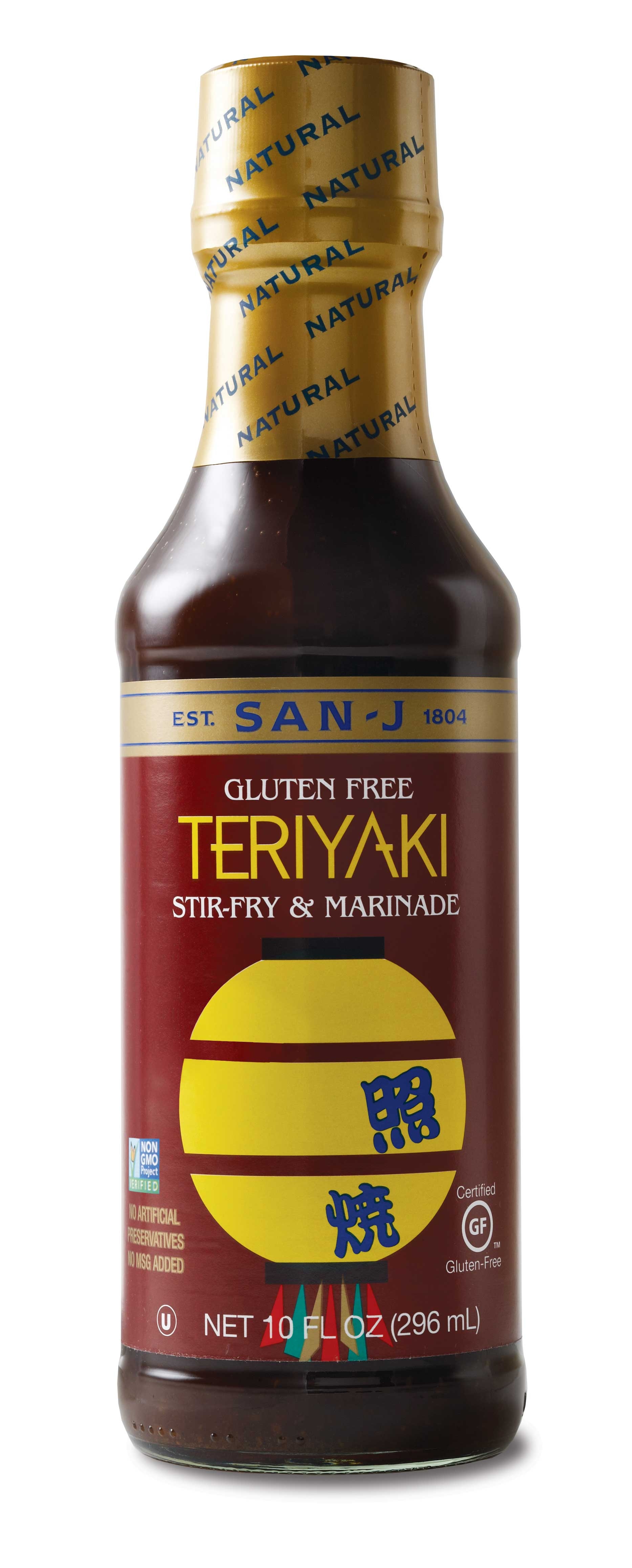 San J Gluten Free Teriyaki Sauce, 10 Ounce -- 6 per case.