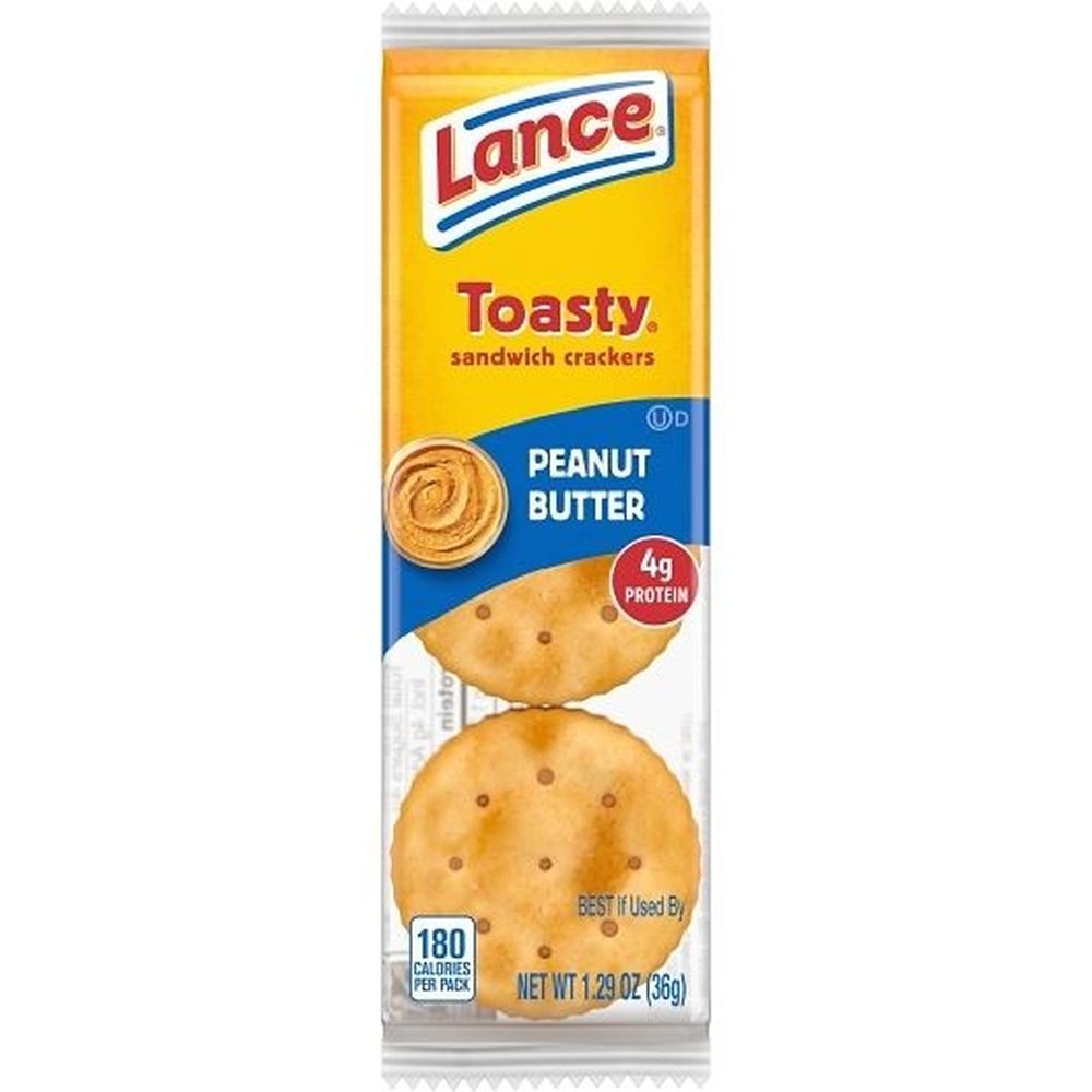 Lance Toasty Peanut Butter Sandwich Cracker, 1.29 Ounce -- 140 per case