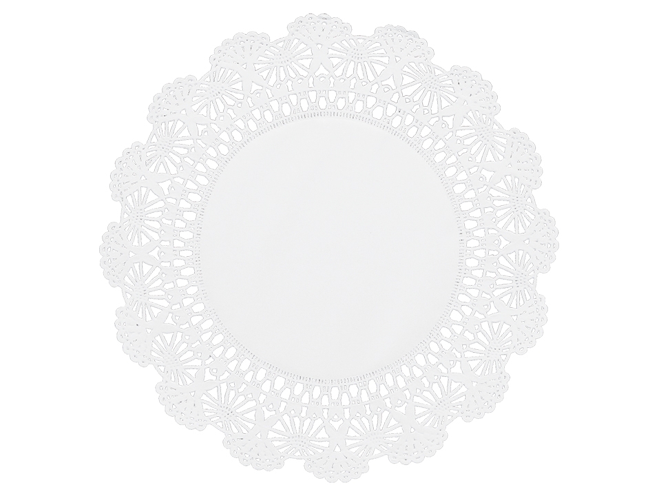 Brooklace White Cambridge Paper Doily, 5 inch -- 10000 per case.