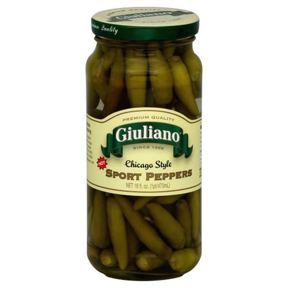 Giuliano Chicago Style Sport Pepper, 16 Ounce -- 6 per case
