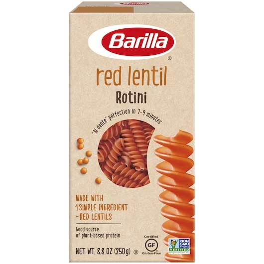 Barilla Red Lentil Rotini Legume, 8.8 Ounce -- 10 per case.