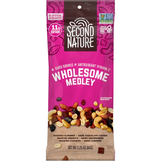 Second Nature Wholesome Medley Trail Mix, 2.25 Ounce -- 36 per case