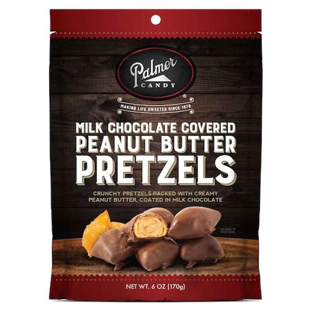 Palmer Candy Milk Chocolate Covered Peanut Butter Pretzel Nuggets, 6 Ounce -- 8 per case