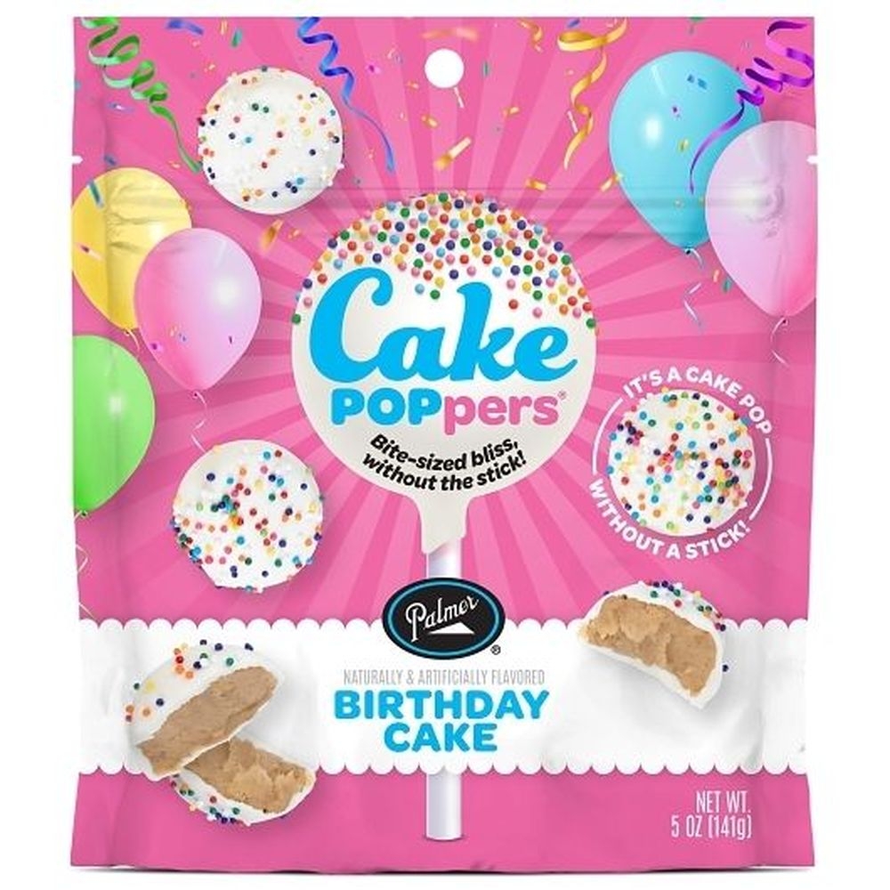 Palmer Candy Birthday Cake Popper, 5 Ounce Pouch - 8 per case