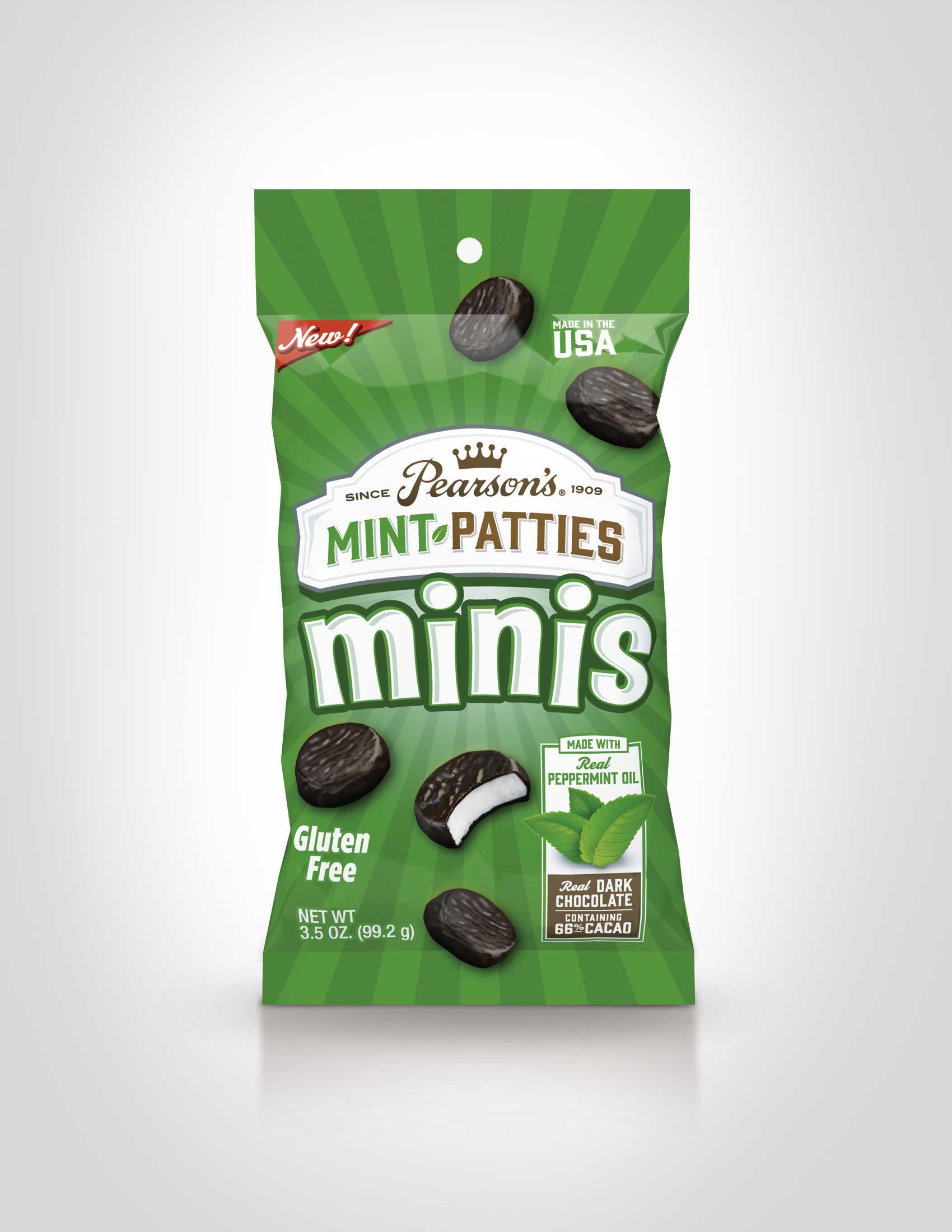 Pearsons Mint Mini Patties, 8 Ounce -- 8 per case.