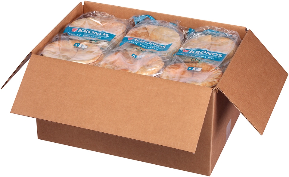 Pita Perfect Original Precut Pocket Pita, 6 inch -- 120 per case.