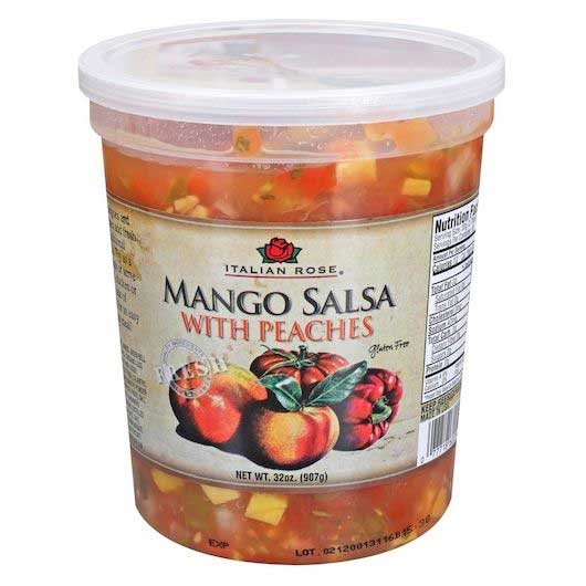 Italian Rose Mango Salsa with Peaches, 32 Ounce -- 6 per case