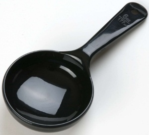 Carlisle Measure Miser Black Solid Short Handle Measuring Cup, 6 Ounce -- 12 per case