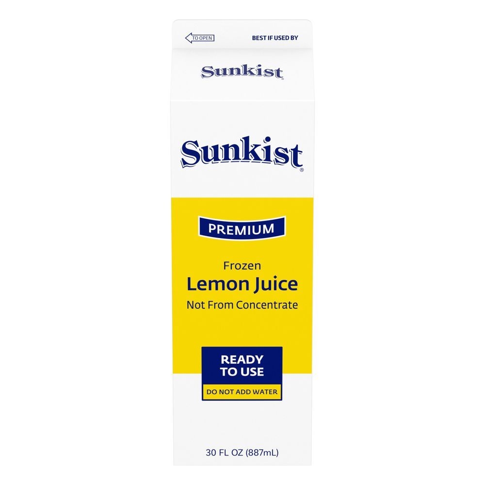 Vitality Foodservice Sunkist Lemon Juice, 30 Ounce -- 12 per case.