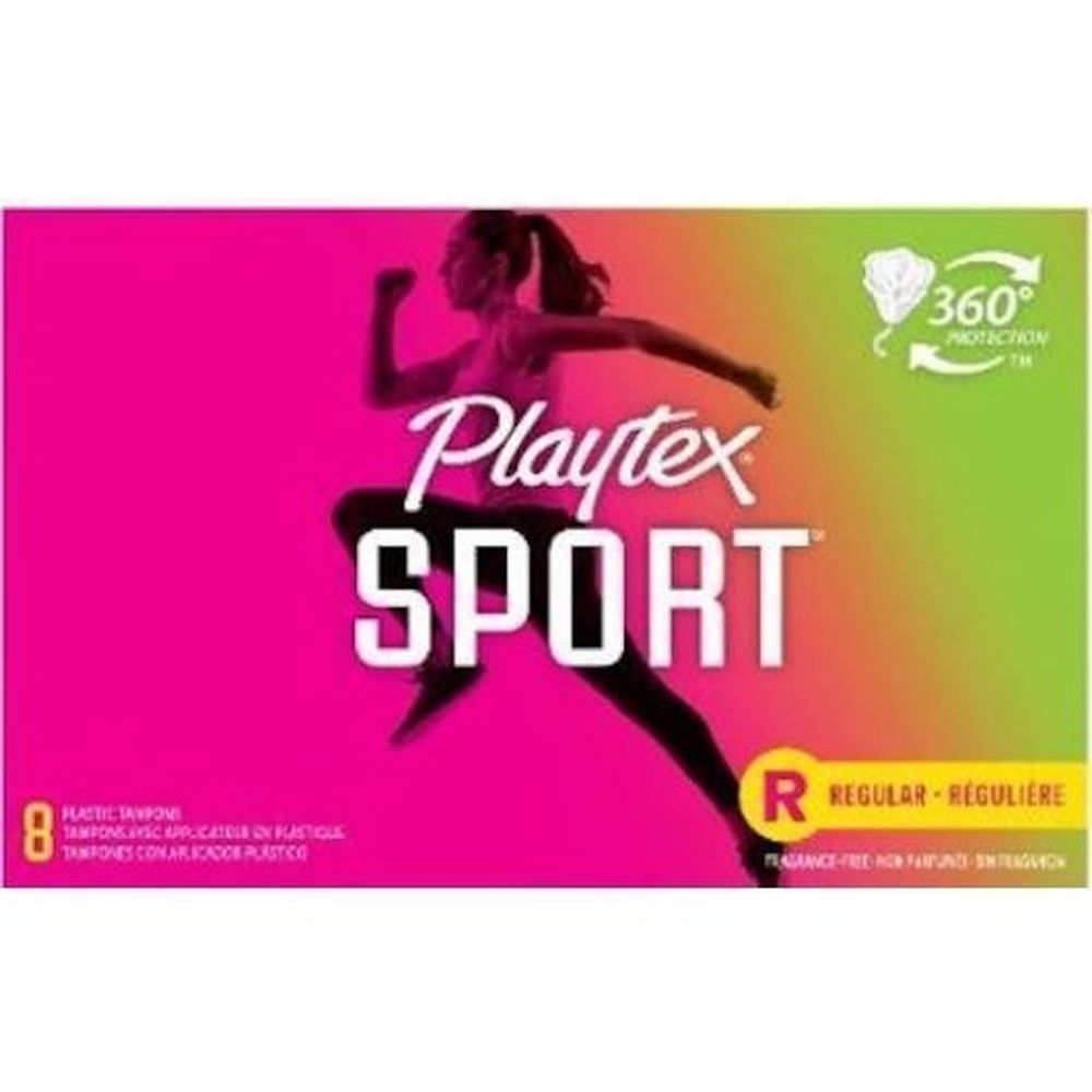 Playtex Sport Regular Tampon, 8 count -- 48 per case