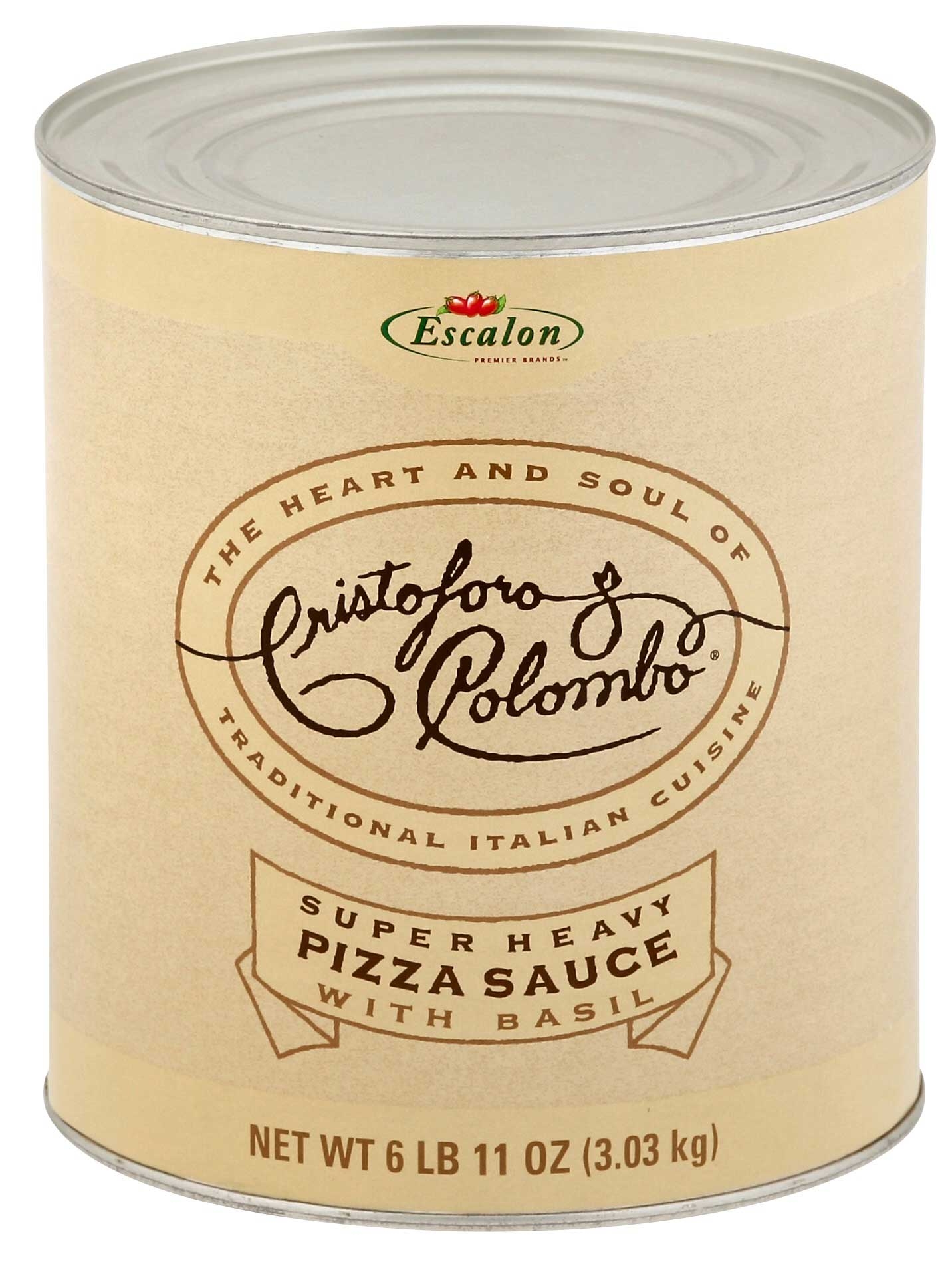 Cristoforo Colombo Pizza Sauce with Basil, 107 Ounce -- 6 per case