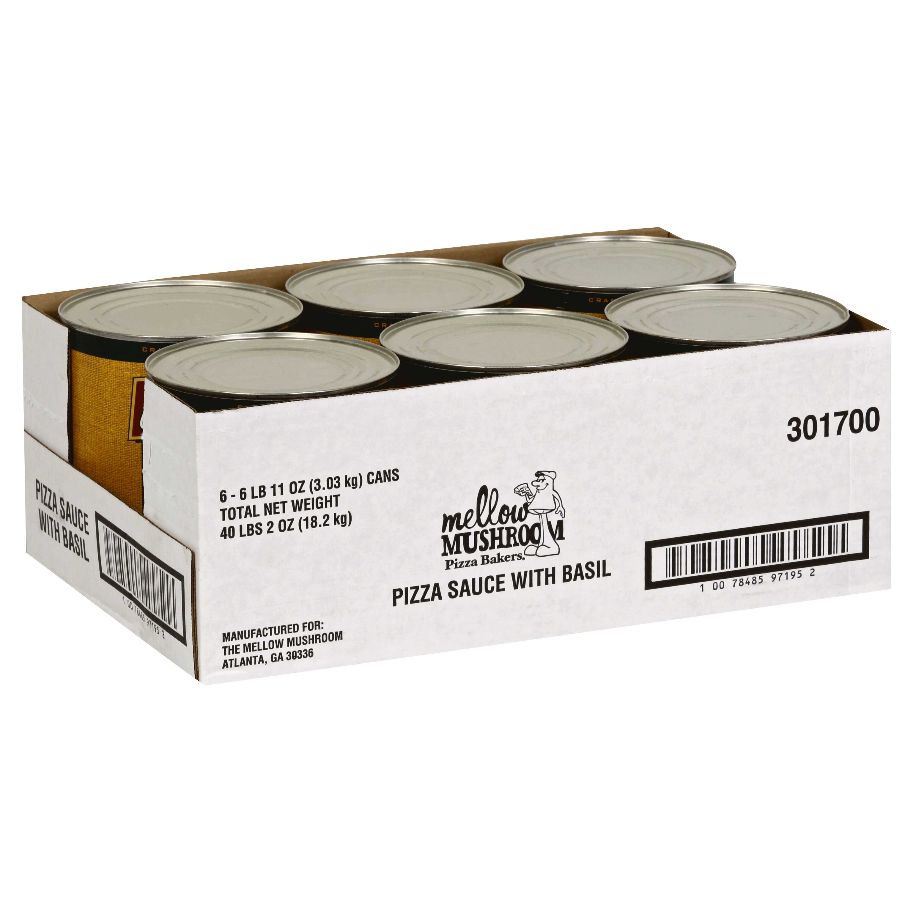 Bonta Tomato and Basil Pizza Sauce, 107 Ounce -- 6 per case.