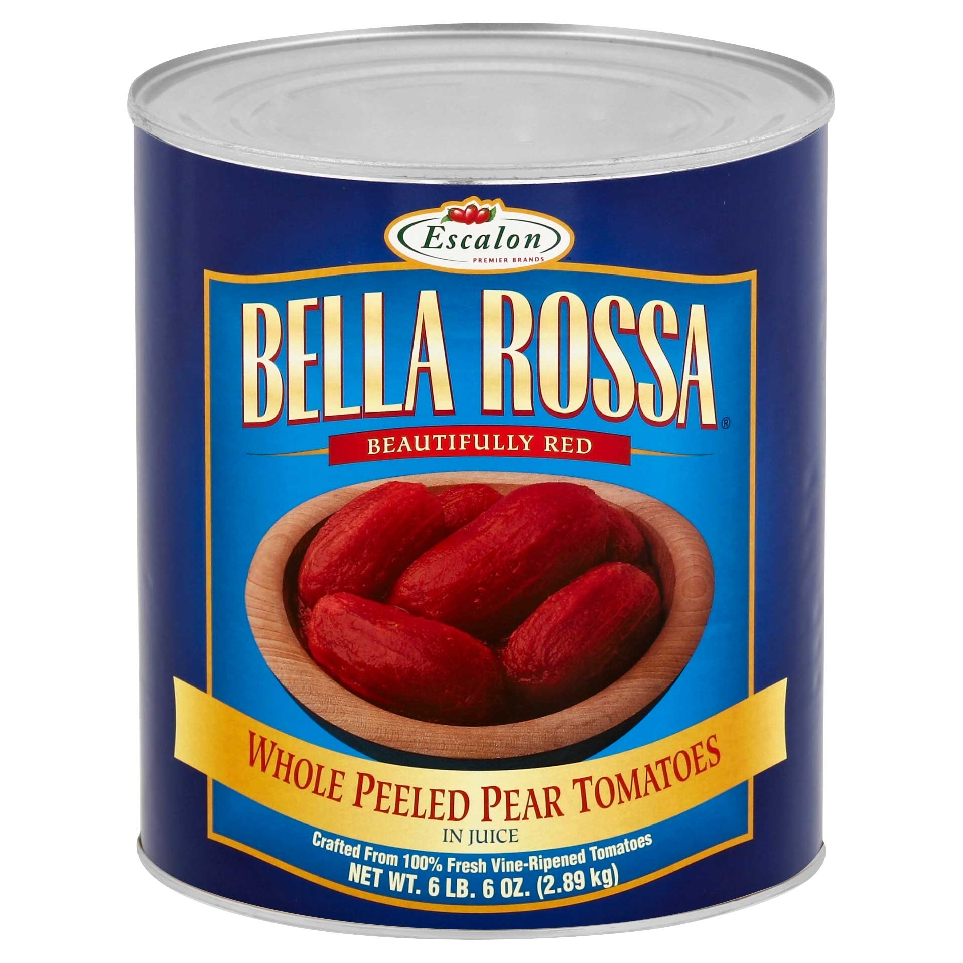 Bella Rosa Peeled Pear Tomato in Juice, 102 Ounce -- 6 per case.