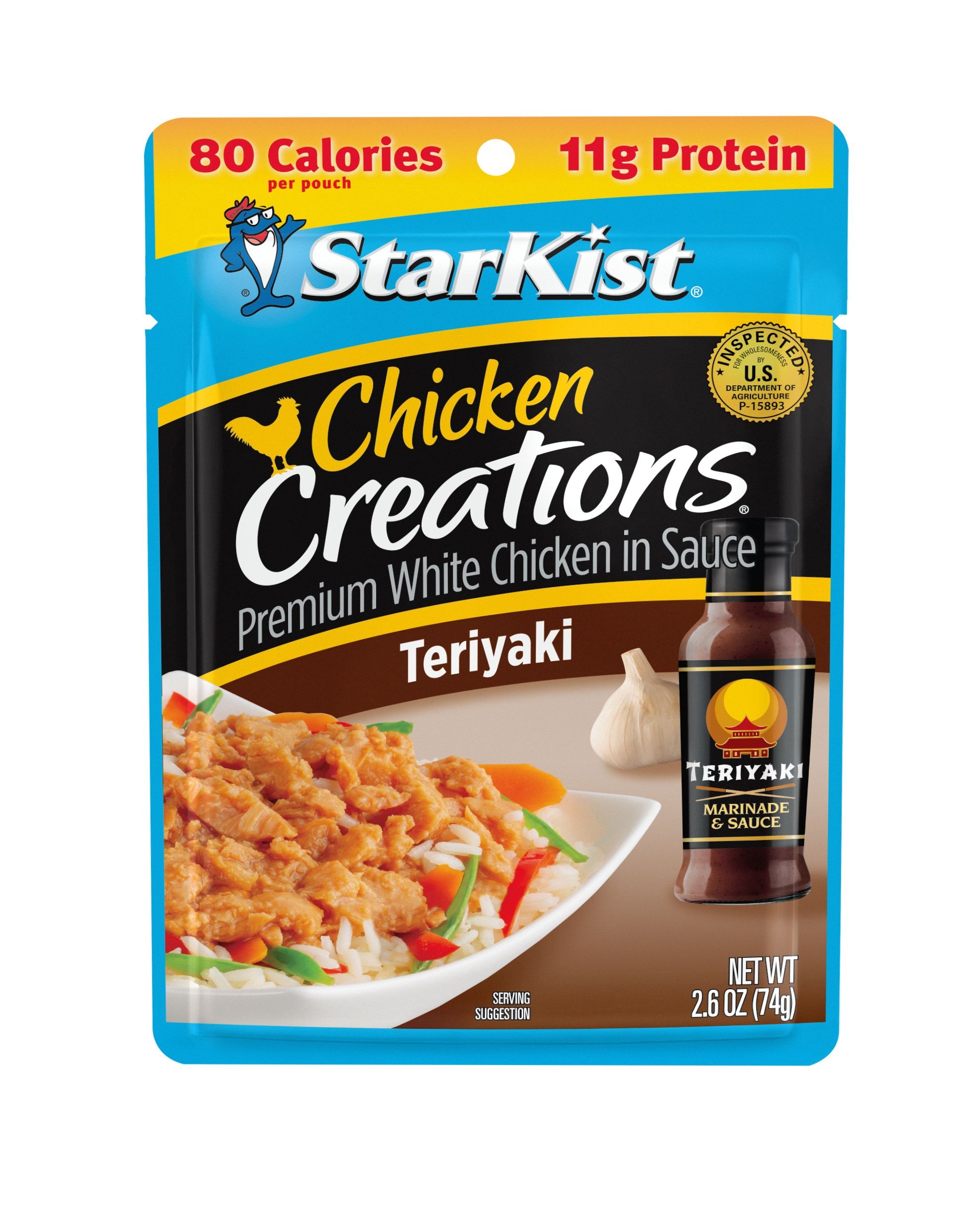 Starkist Chicken Creations White Chicken in Teriyaki Sauce, 2.6 Ounce -- 12 per case