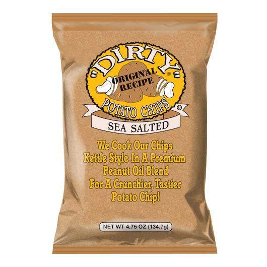 Dirty Sea Salt Kettle Potato Chips, 4.75 Ounce -- 12 per case
