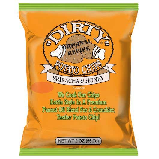 Dirty Sriracha and Honey Potato Chips, 2 Ounce -- 25 per case