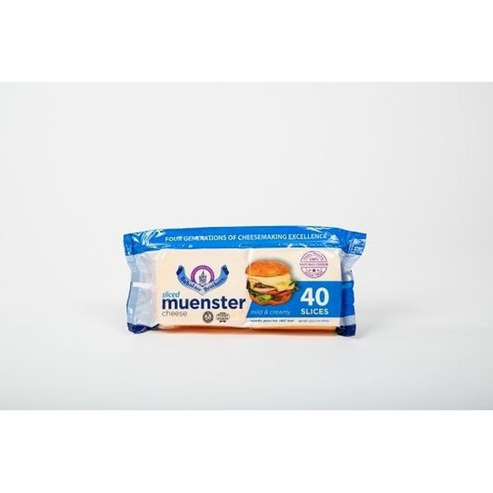 Buholzer Brothers Muenster Cheese Slice, 2 Pound -- 6 per case