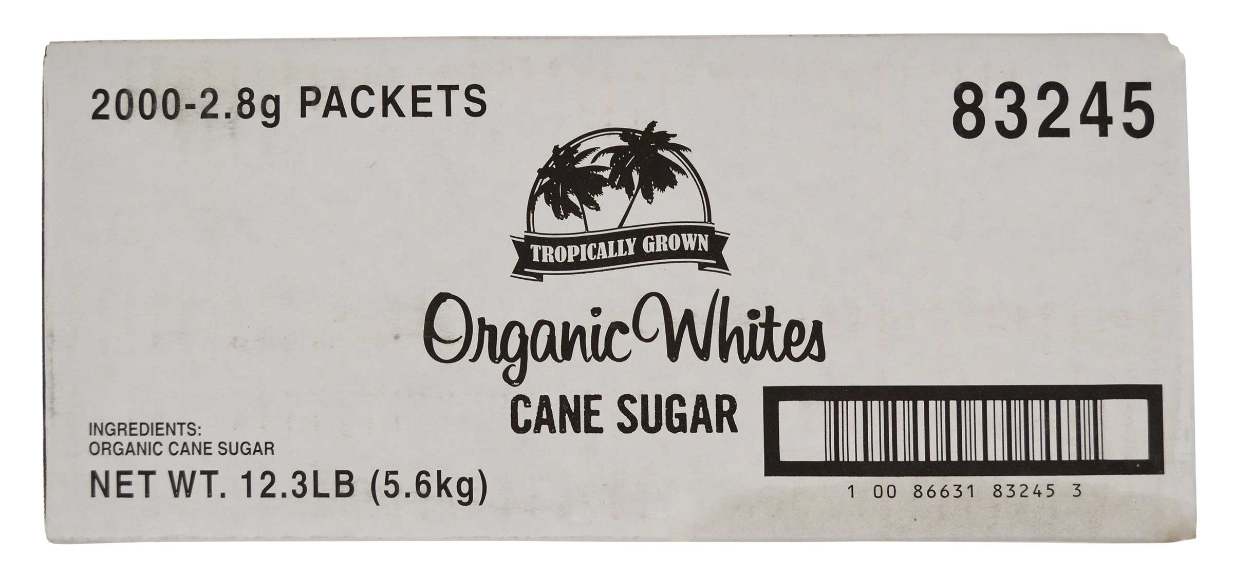 Maui Naturally White Sugar Packet, 2.8 Gram -- 2000 per case.