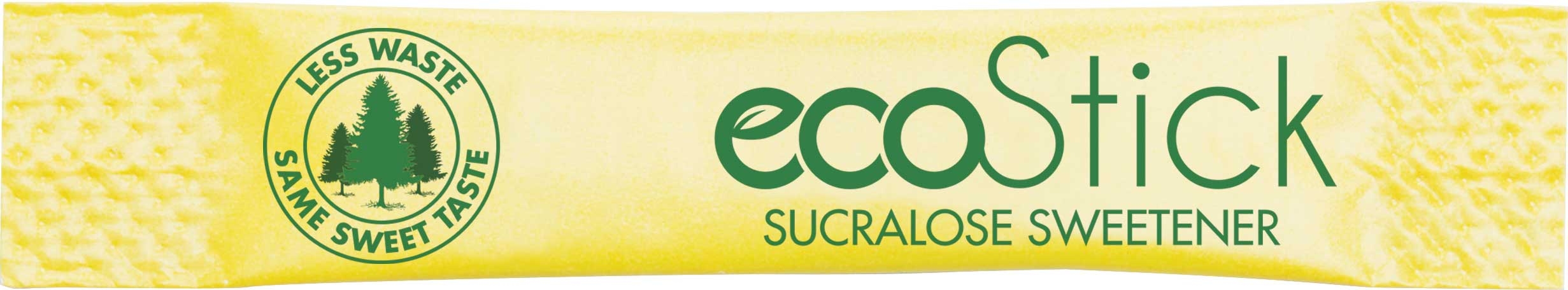 ecoStick Zero Calorie Sweetener Sucralose Yellow Packets, 0.5 Gram -- 2000 per case