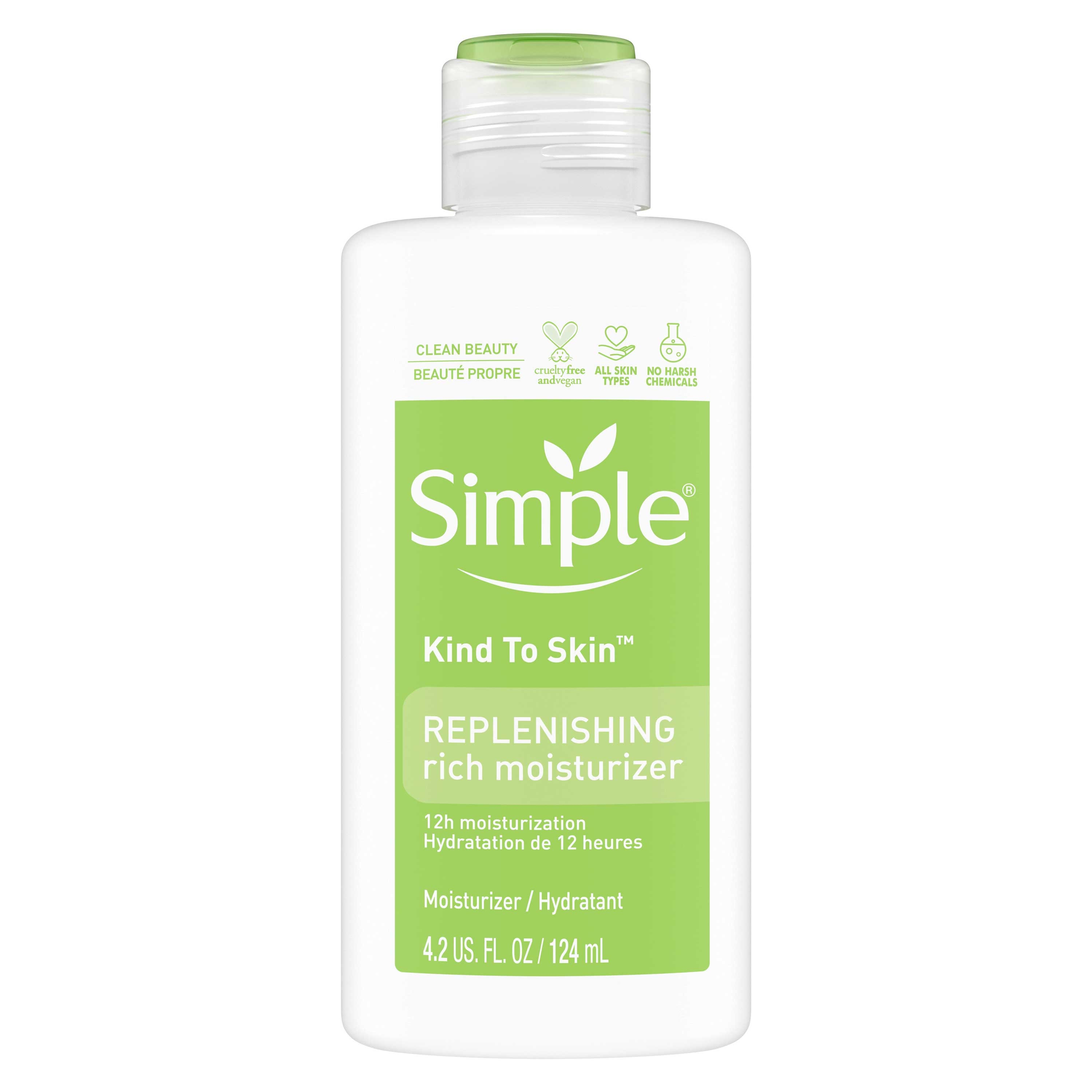 Simple Skin Replenishing Rich Face Moisturizer, 4.2 Ounce -- 12 per case