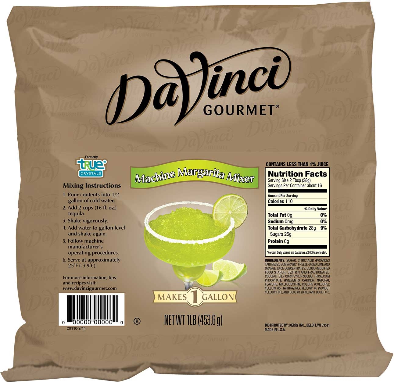 DaVinci Gourmet Machine Margarita Cocktail Mixer, 16 ounce -- 12 per case