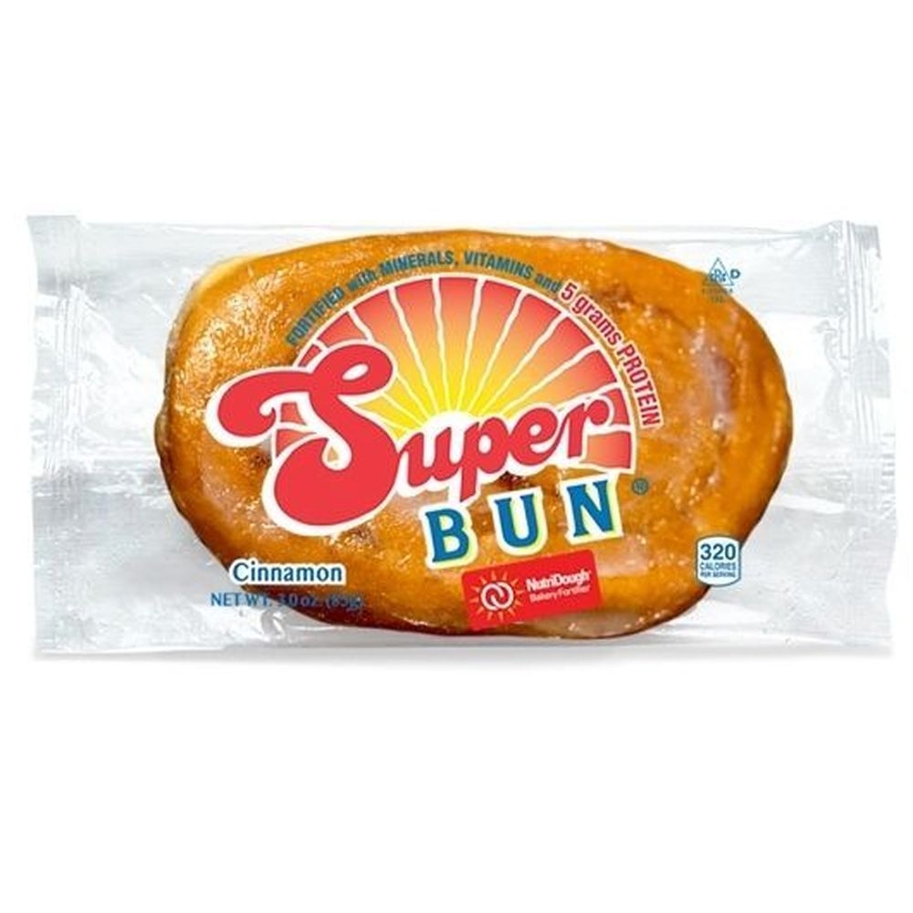Super Bakery Individually Wrapped Lightly Glazed Super Bun, 3.05 Ounce -- 36 per case