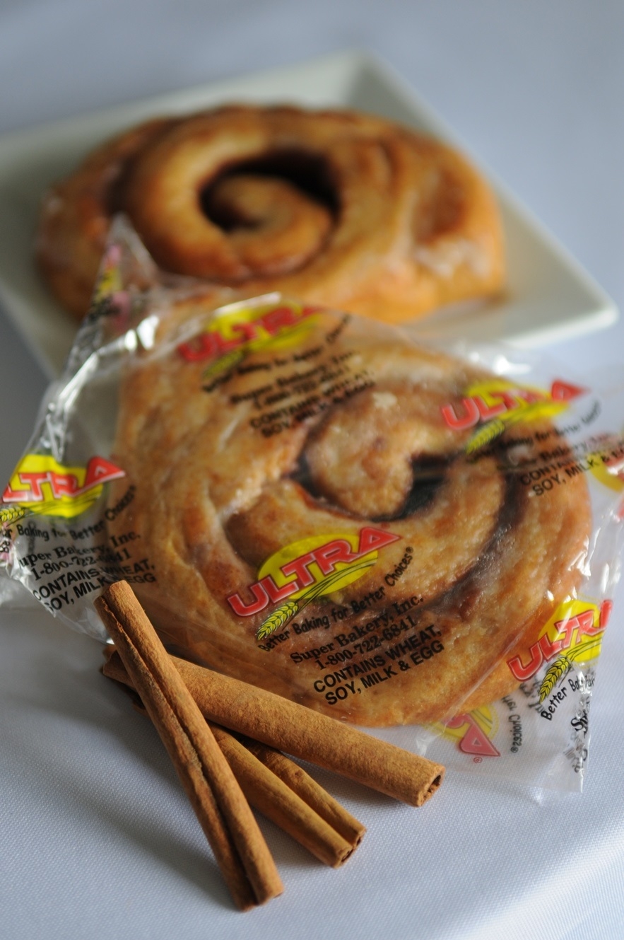 Super Bakery Ultra Whole Grain Baked Cinnamon Bun, 2.95 Ounce -- 72 per case.