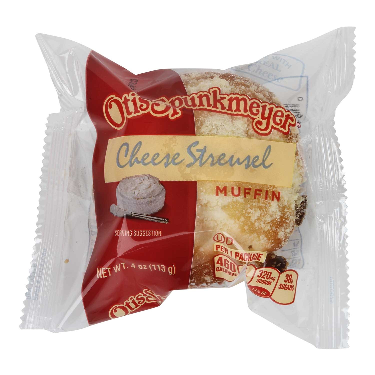 Otis Spunkmeyer Delicious Essentials Cheese Streusel Muffin, 4 Ounce -- 24 per case.