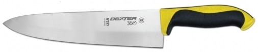 Dexter Russell Cooks Knife with Yellow Handle, 8 inch -- 6 per case
