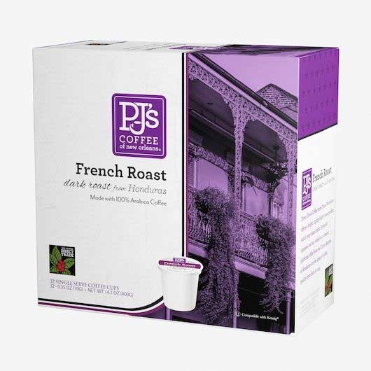 Pjs Coffee Of New Orleans French Roast Single Serve Coffee, 32 count -- 4 per case