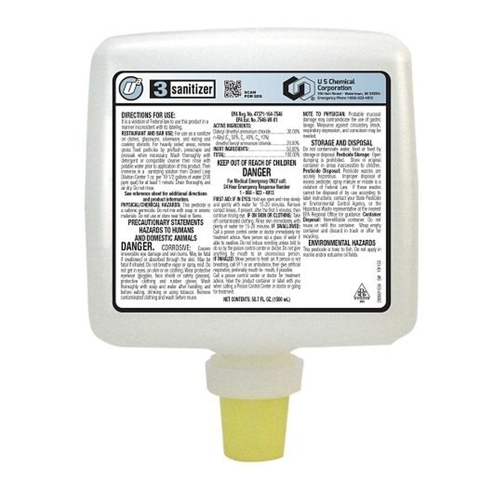 Ultra Active No Rinse Quaternary Based Sanitizer, 1500 Milliliter -- 2 per case