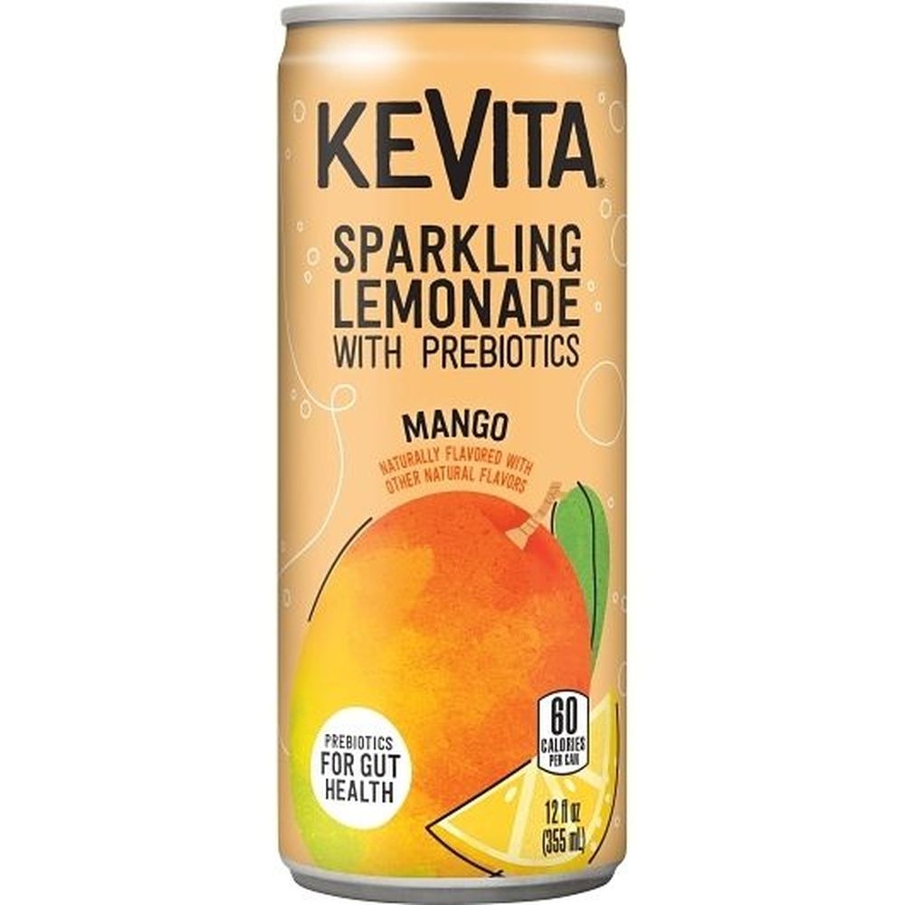 Kevita Mango Sparkling Lemonade with Prebiotics, 12 Fluid Ounce -- 12 per case