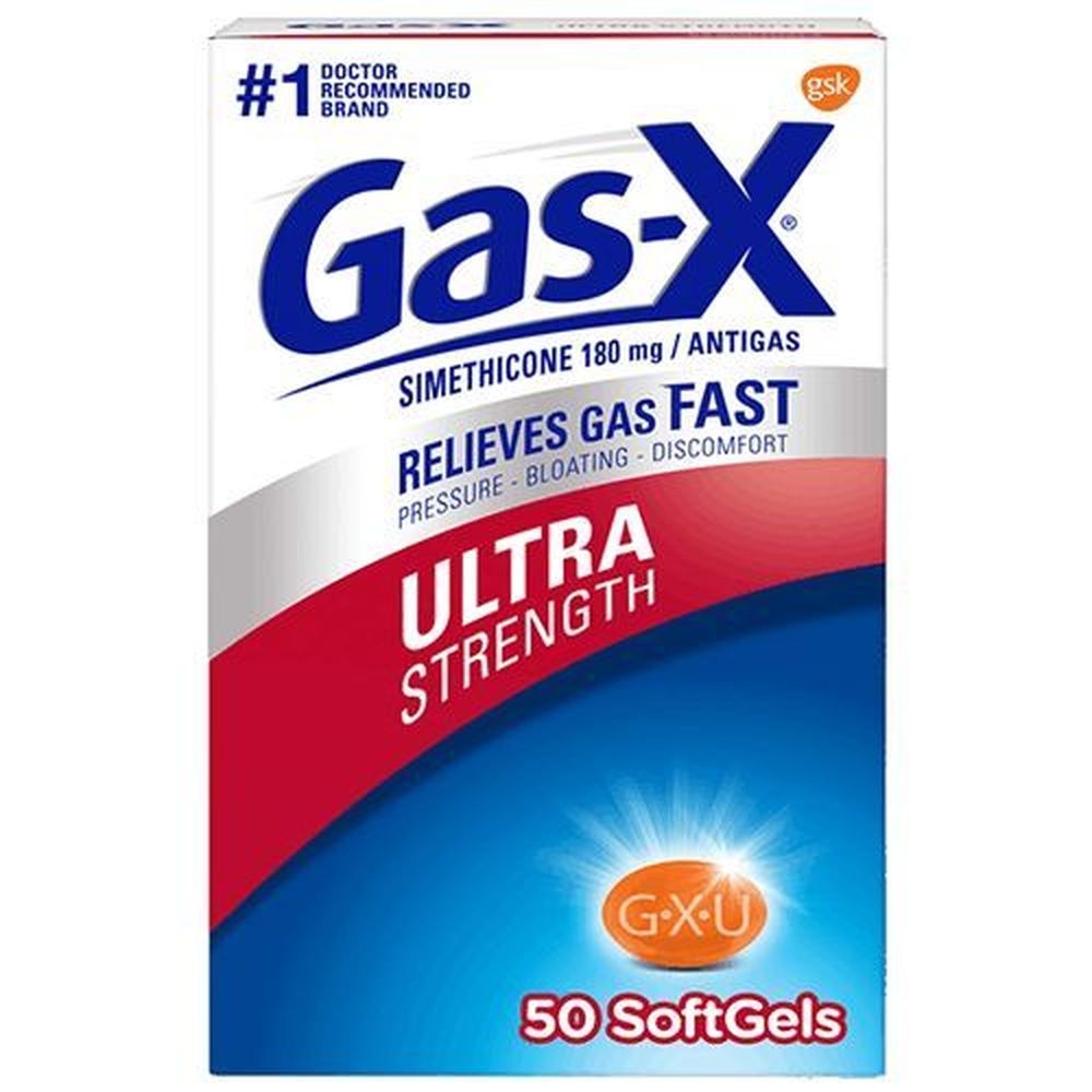 Gas X Ultra Strength Softgel, 50 count -- 24 per case