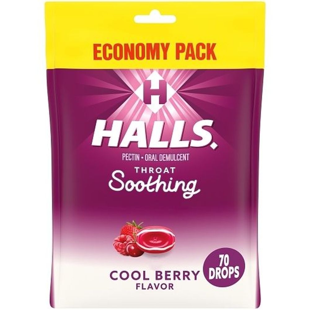 Halls Cool Berry Cough Drops, 70 count -- 12 per case