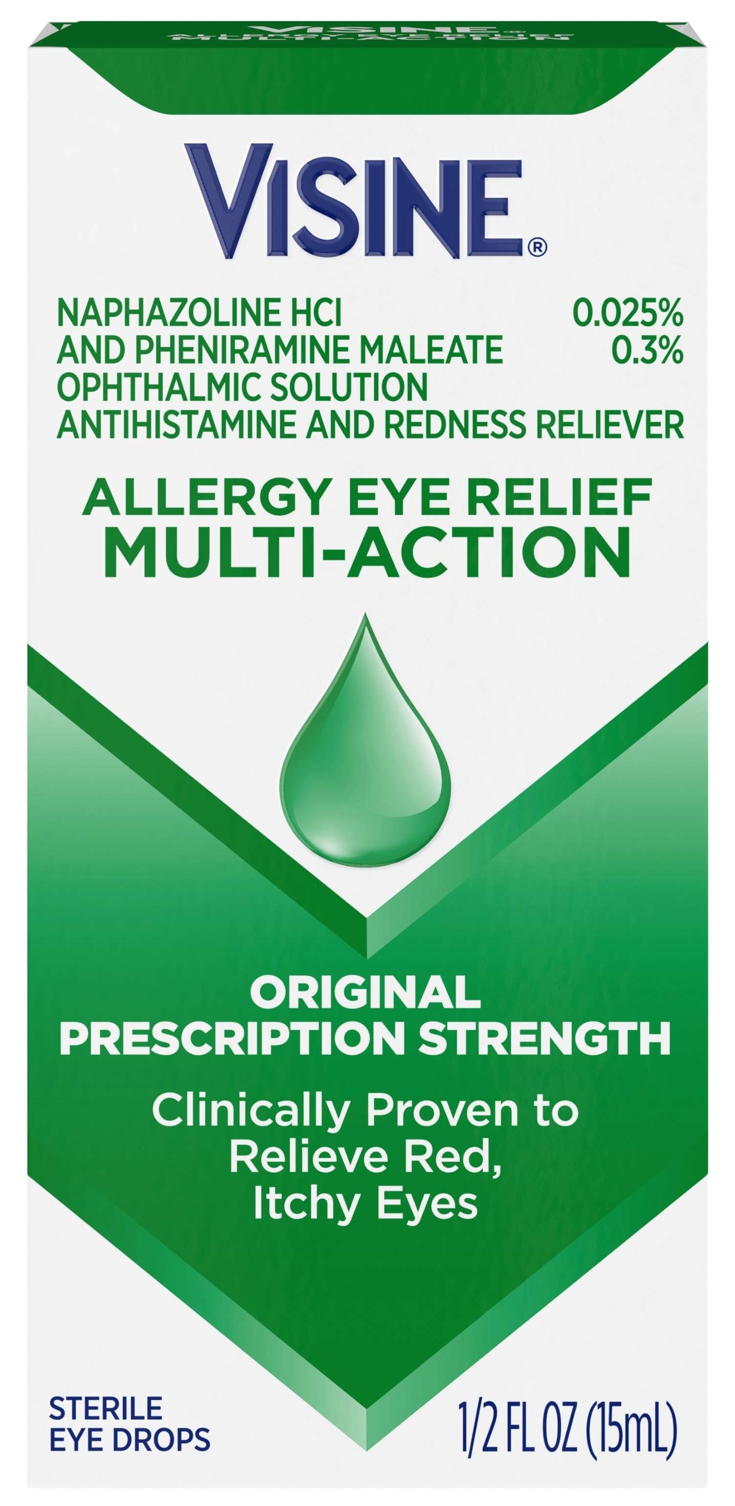 Visine Multi Action Eye Allergy Relief, 0.5 Fluid Ounce -- 36 per case