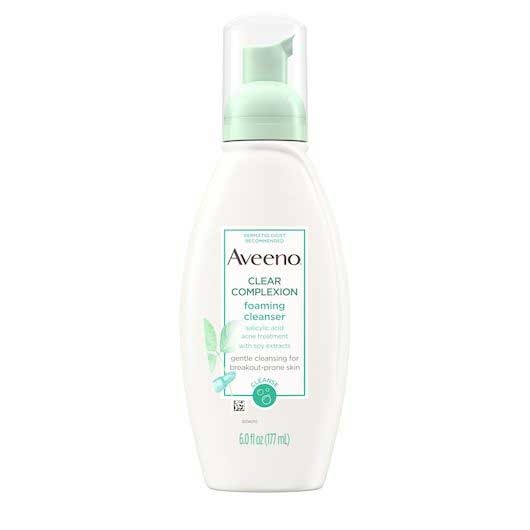 Aveeno Clear Complexion Foaming Cleanser, 6 Fluid Ounce -- 12 per case