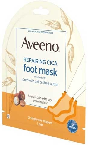 Aveeno Repairing Cica Foot Mask -- 36 per case.