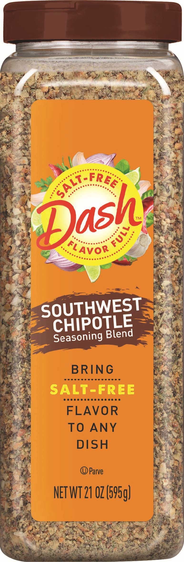 Dash Salt Free Southwest Chipotle Seasoning Blend, 21 Ounce -- 6 per case