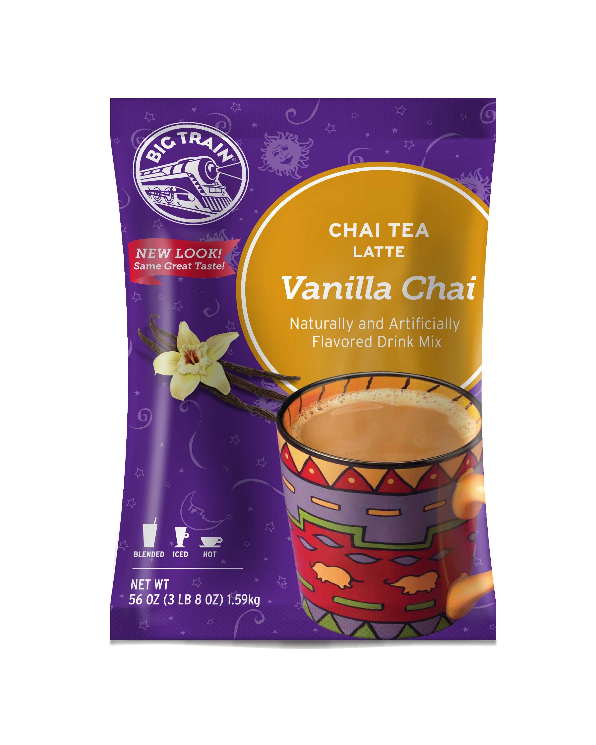 Big Train Vanilla Chai Tea Latte Mix, 3.5 Pound -- 4 per case.
