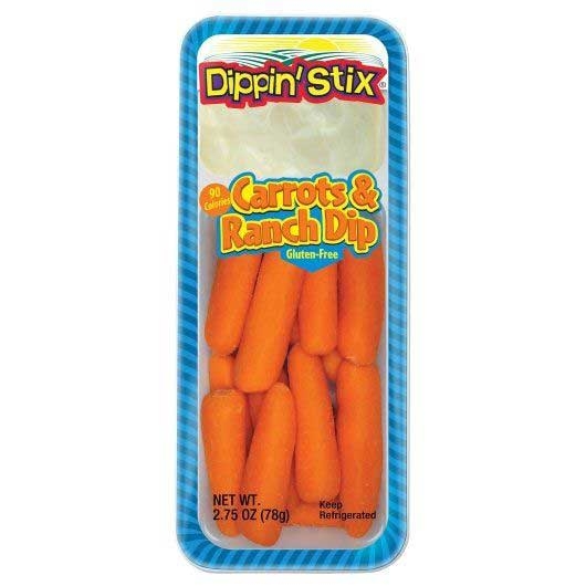 Dippin Stix Gluten Free Carrot and Ranch Dip, 2.75 Ounce -- 36 per case