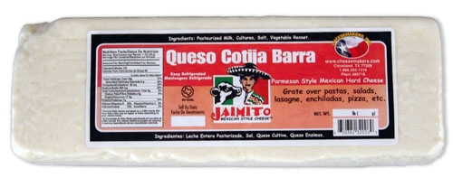 Cheesemakers Barra Cotija Cheese, 5 Pound -- 4 per case.