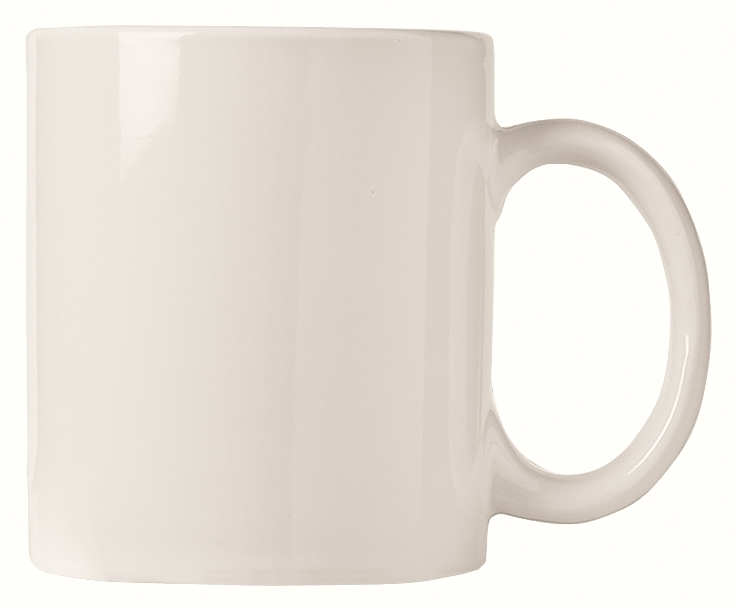 World Tableware Bright White Porcelana and Ultima Mug, 12 Ounce -- 12 per case.
