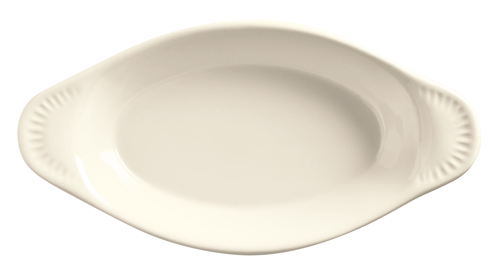 World Tableware Bedrock Ovenware Cream White Oval Welsh Rarebit, 8 Ounce -- 24 per case.