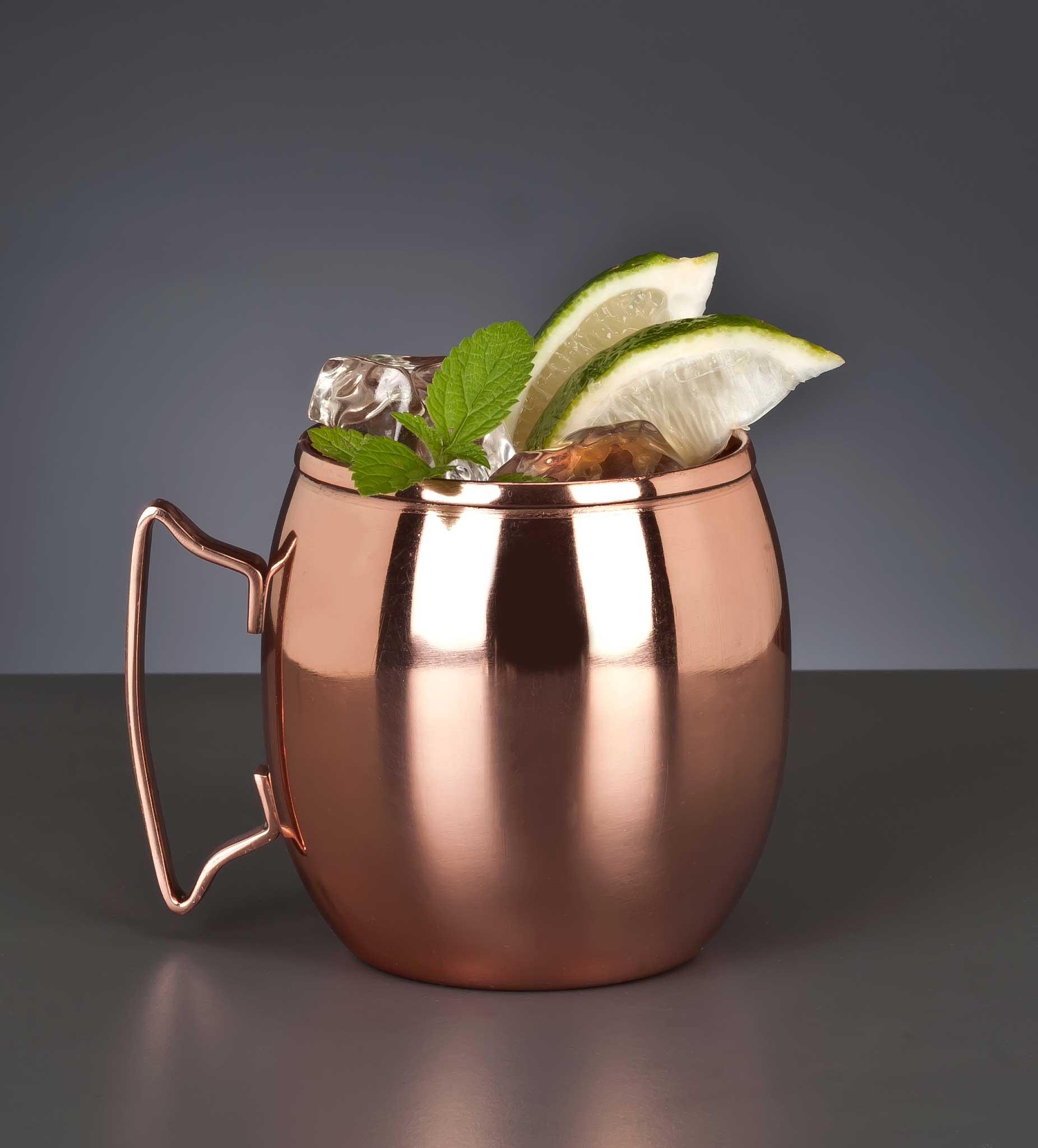 World Tableware Solid Copper Plate Stainless Steel Moscow Mule Mug, 14 Ounce -- 12 per case.