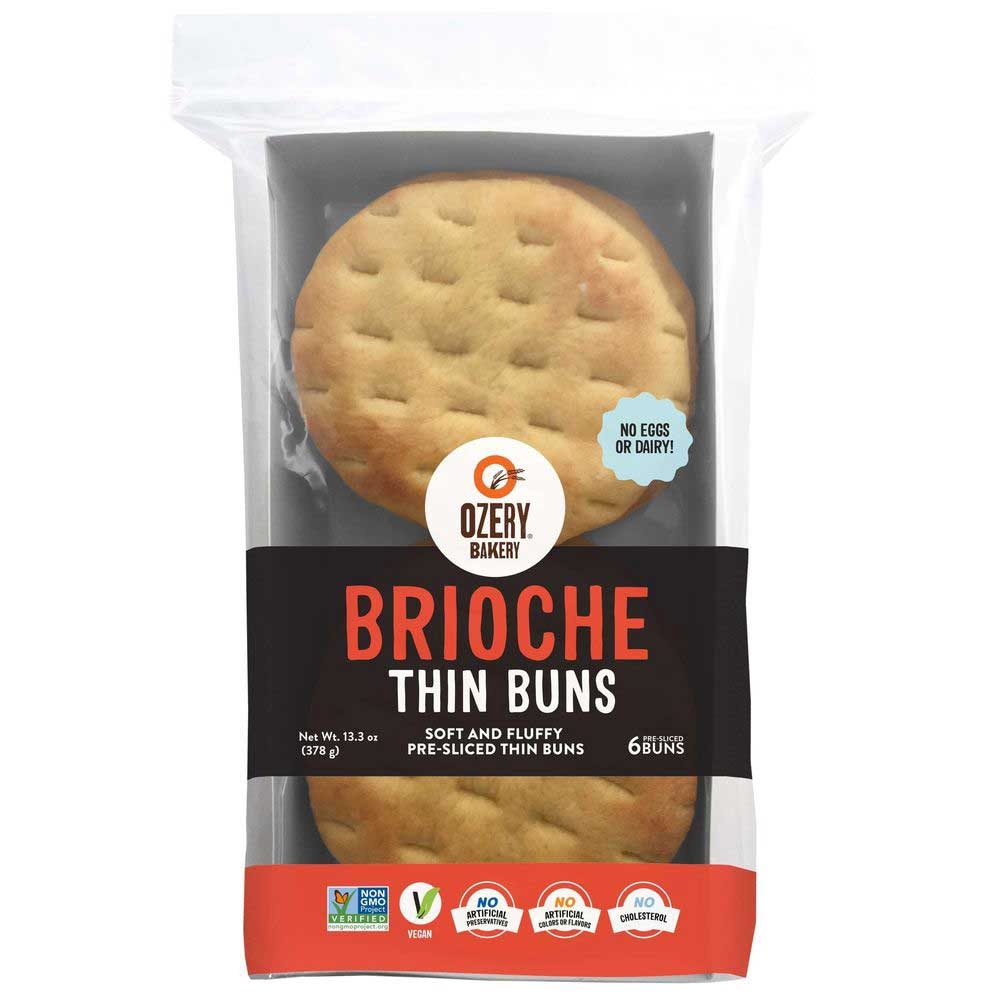Ozery Bakery Thin Brioche Bun, 13.3 Ounce -- 6 per case