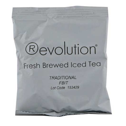 Revolution Traditional Fresh Brewed Iced Tea - Foil Pack -- 60 per case.